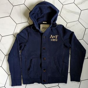 Abercrombie and Fitch Button up Sweatshirt